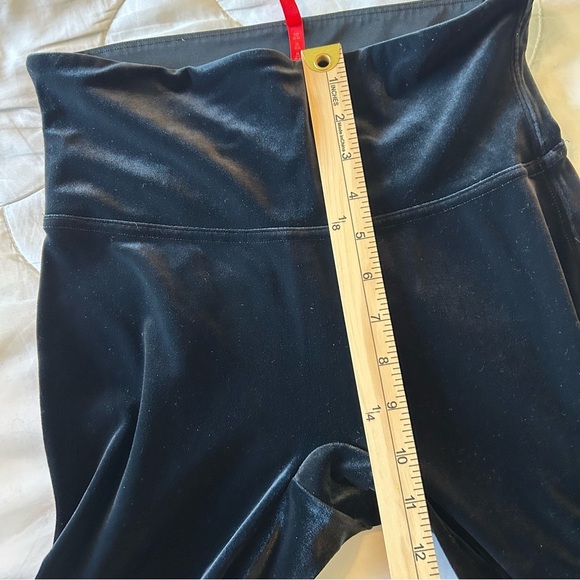 Spanx Black Velvet Leggings. Size Medium. - Picture 6 of 10